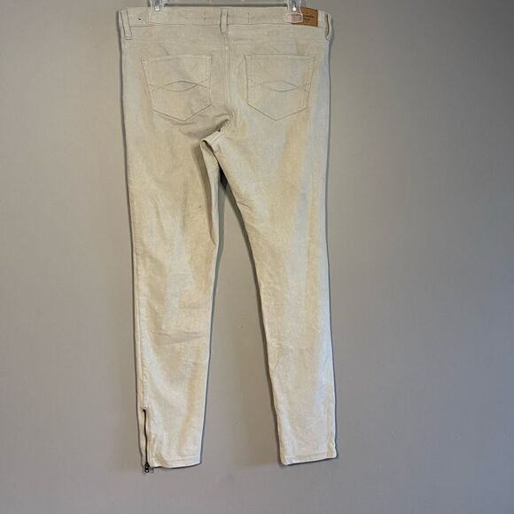 VTG Abercrombie & Fitch Suede Jegging in Cream | SZ 8 - Picture 3 of 16